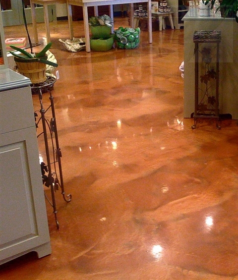 West Bloomfield MI Custom Reflector Epoxy Commercial Retail Flooring Henry Ford West Hospital